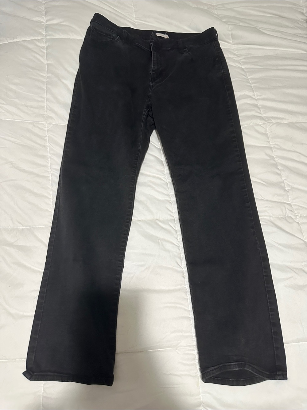 Levi's Black high rise 724 Straight Leg Jeans